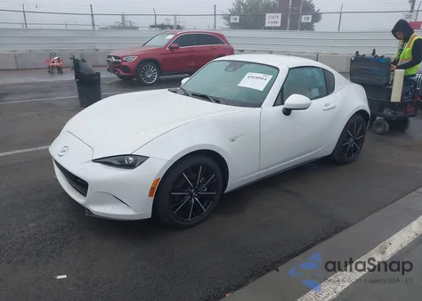2024 Mazda Mx-5 Miata Rf Grand Touring из США, поврежденный, VIN JM1NDAM75R0605684